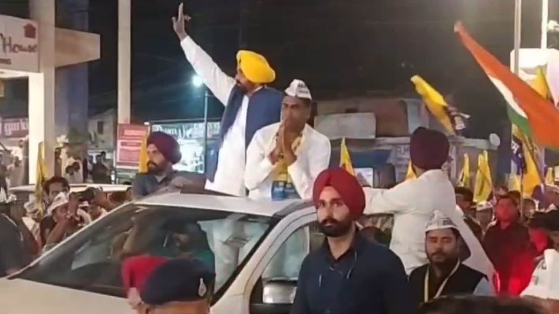 सीएम भगवंत मान का रोड शो