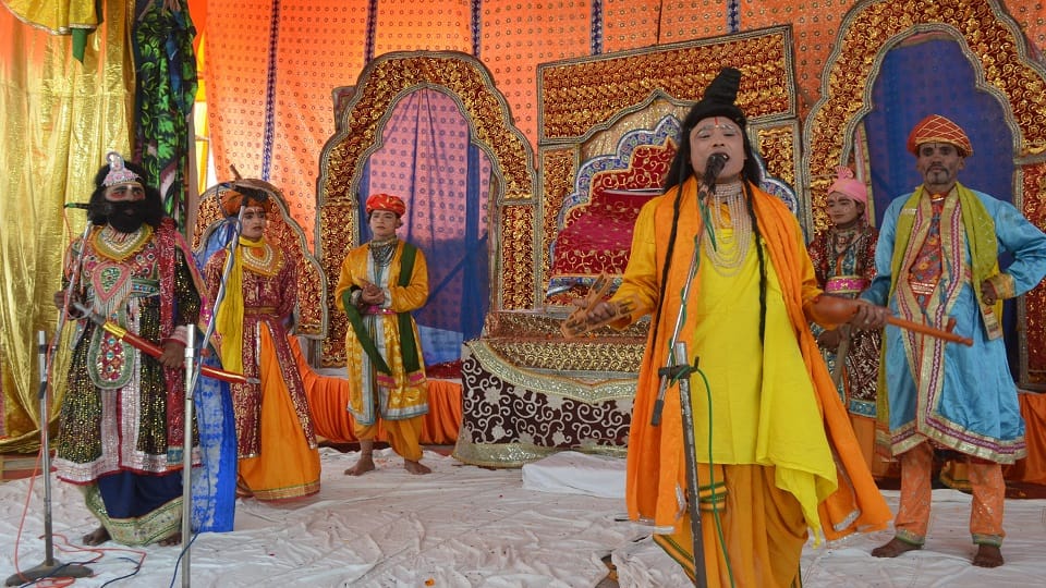 Ghosts dancing in Shiva wedding procession: Ramlila started with Shiva marriage in Meerut cantt Ramlila