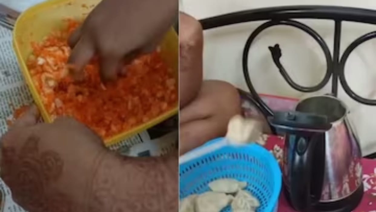 Trending Video Girls Make Momos In Hostel Room From Desi Jugaad Video Goes Viral