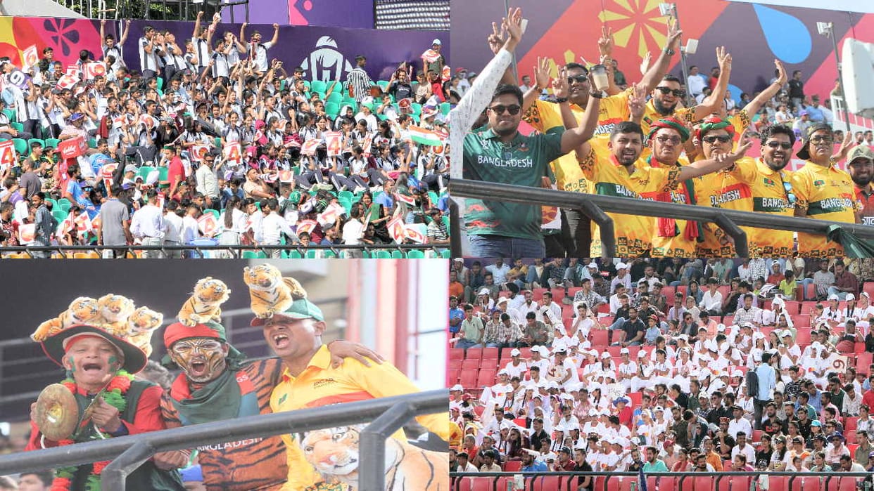 Cricket World Cup: The match between England vs Bangladesh  in Dharamshala stadium
