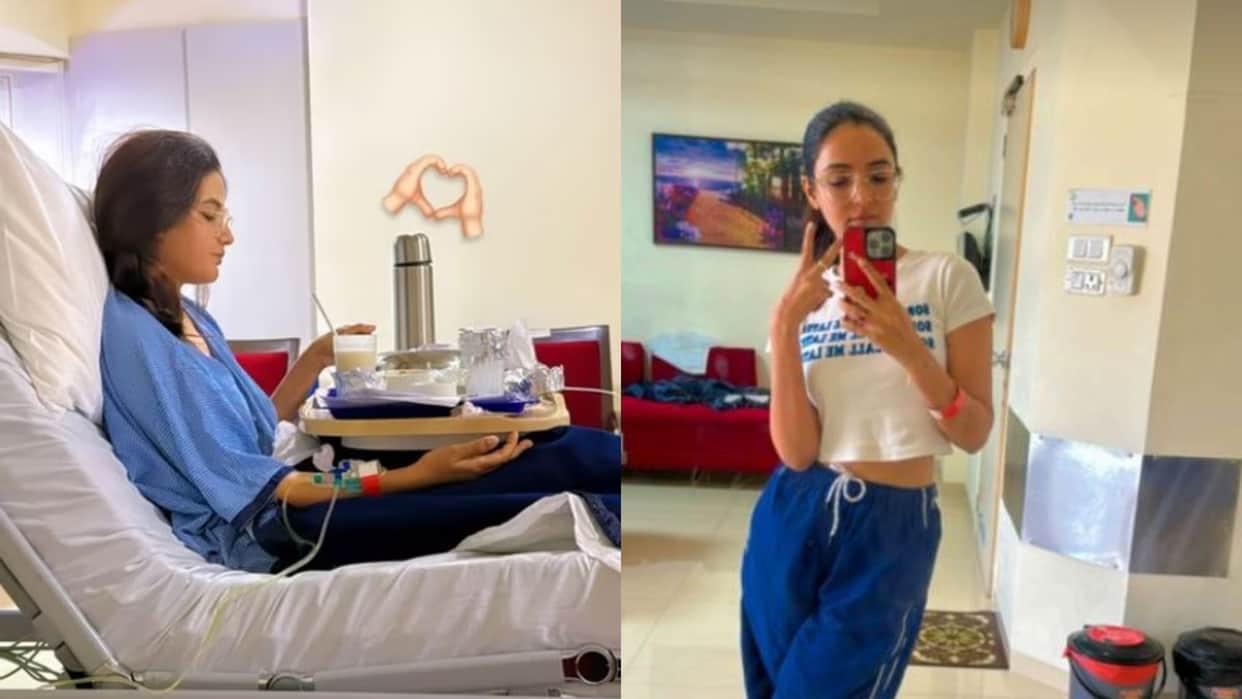 Jasmin Bhasin discharge from the hospital and share health updates to fans