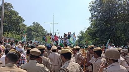 Kisan Union Bhanu group yatra in lucknow.