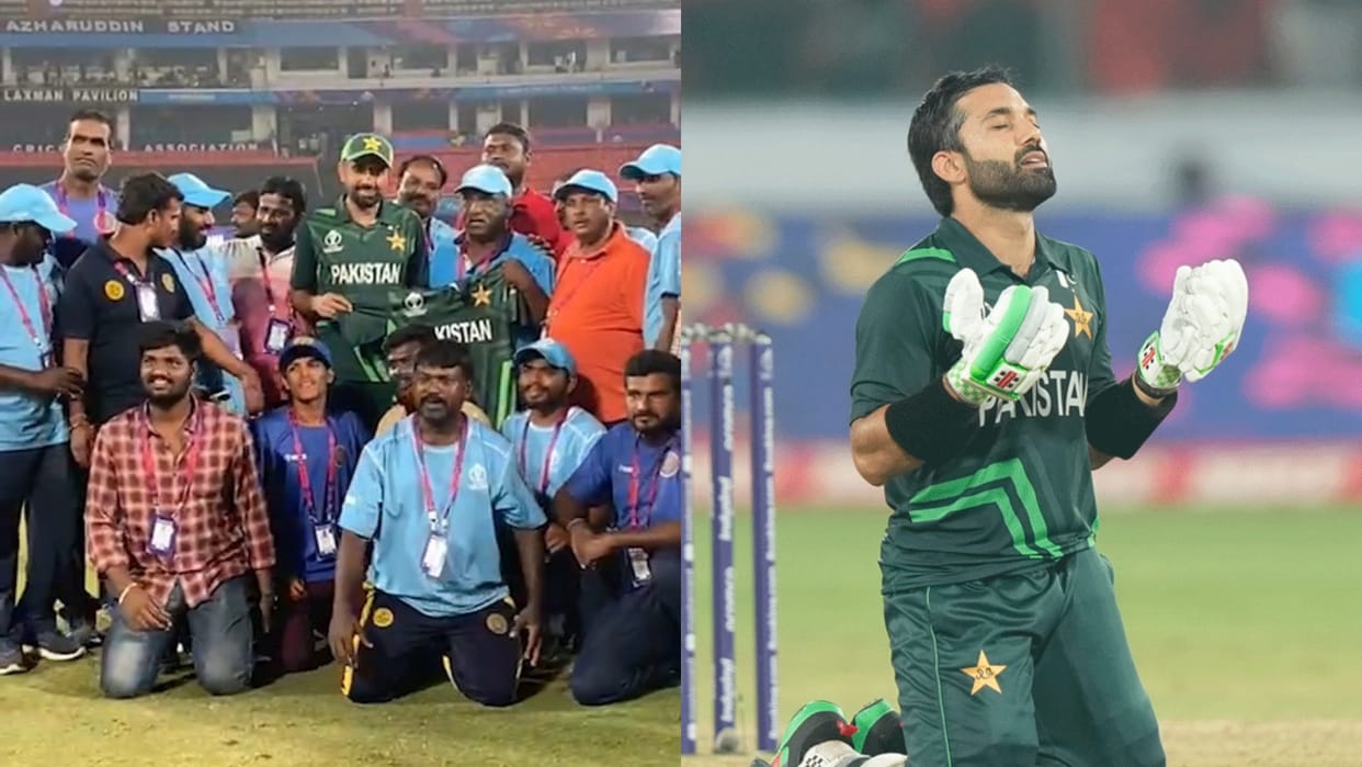 Babar Azam gift jersey to pakistan Team Mohammad rizwan says i would play for Hyderabad curator