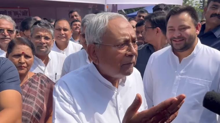 Bihar News : CM Nitish Kumar targets Bihar BJP party samrat chaudhary and BJP Party President JP Nadda