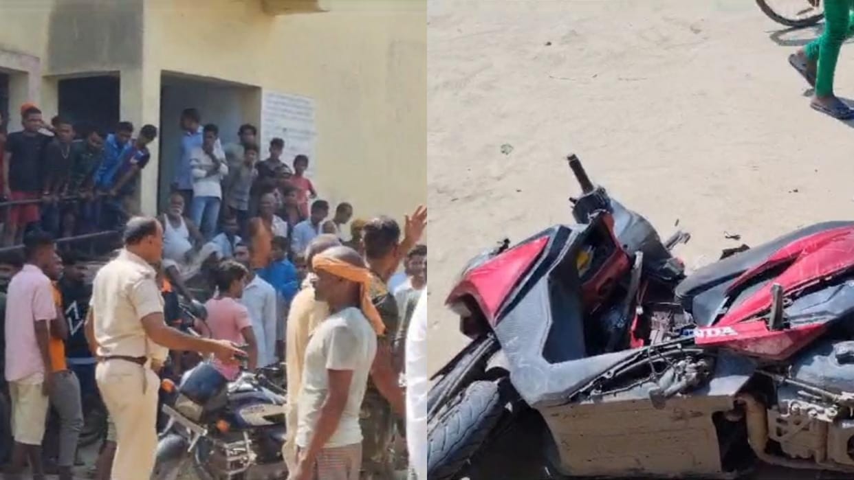 Begusarai Ruckus and vandalism in school premises after accusing the principal of molestation