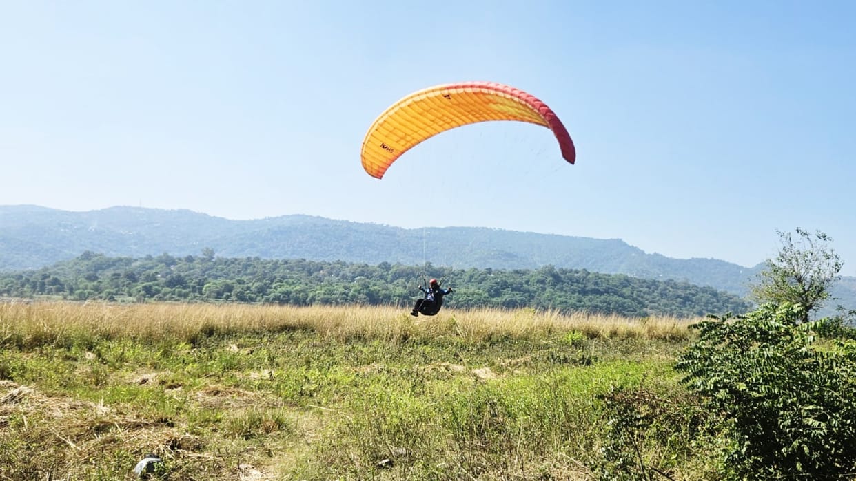 15 trainees arrived from Nepal at Bandla for paragliding Advance SIV Course
