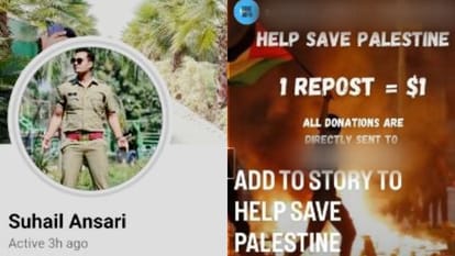 UP police constable asking for donations for Palestine