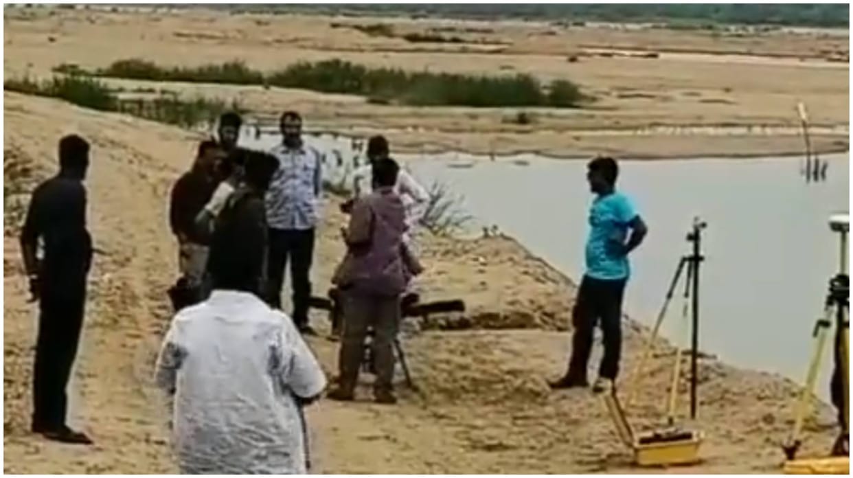 ED carried out raids on sand quarries at Kollidam River in Thanjavur district