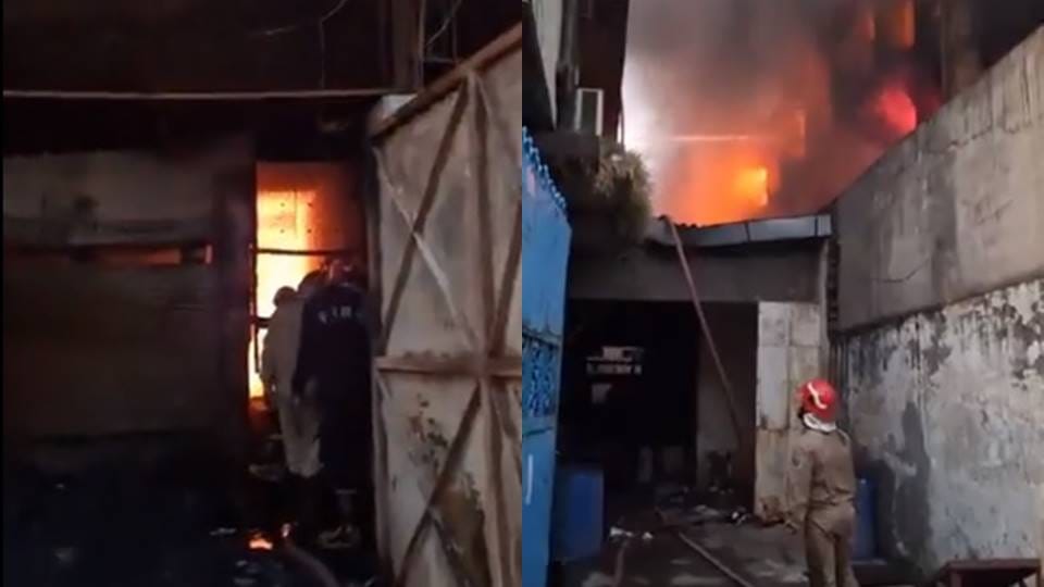 Fire broke out in a factory in Peera Garhi area of Udyog Nagar