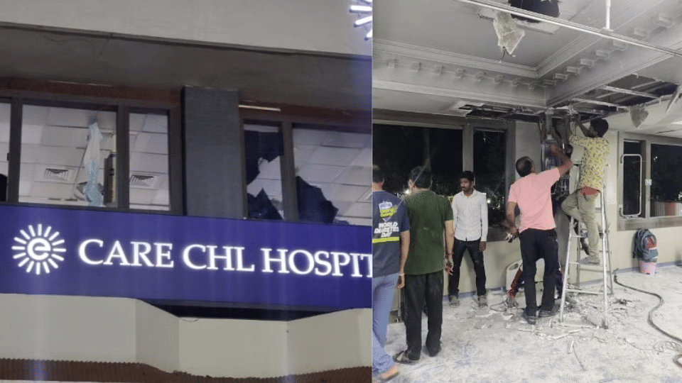 Fire breaks out in hospital's ICU, family members save patients' lives by breaking glass