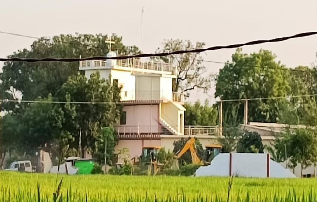 Bulldozer runs on illegal missionary prayer center