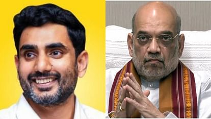 Chandrababu Naidu Nara Lokesh met Shah told father life danger in jail