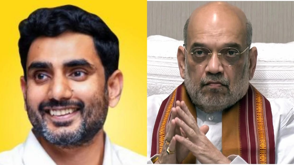 Chandrababu Naidu Nara Lokesh met Shah told father life danger in jail