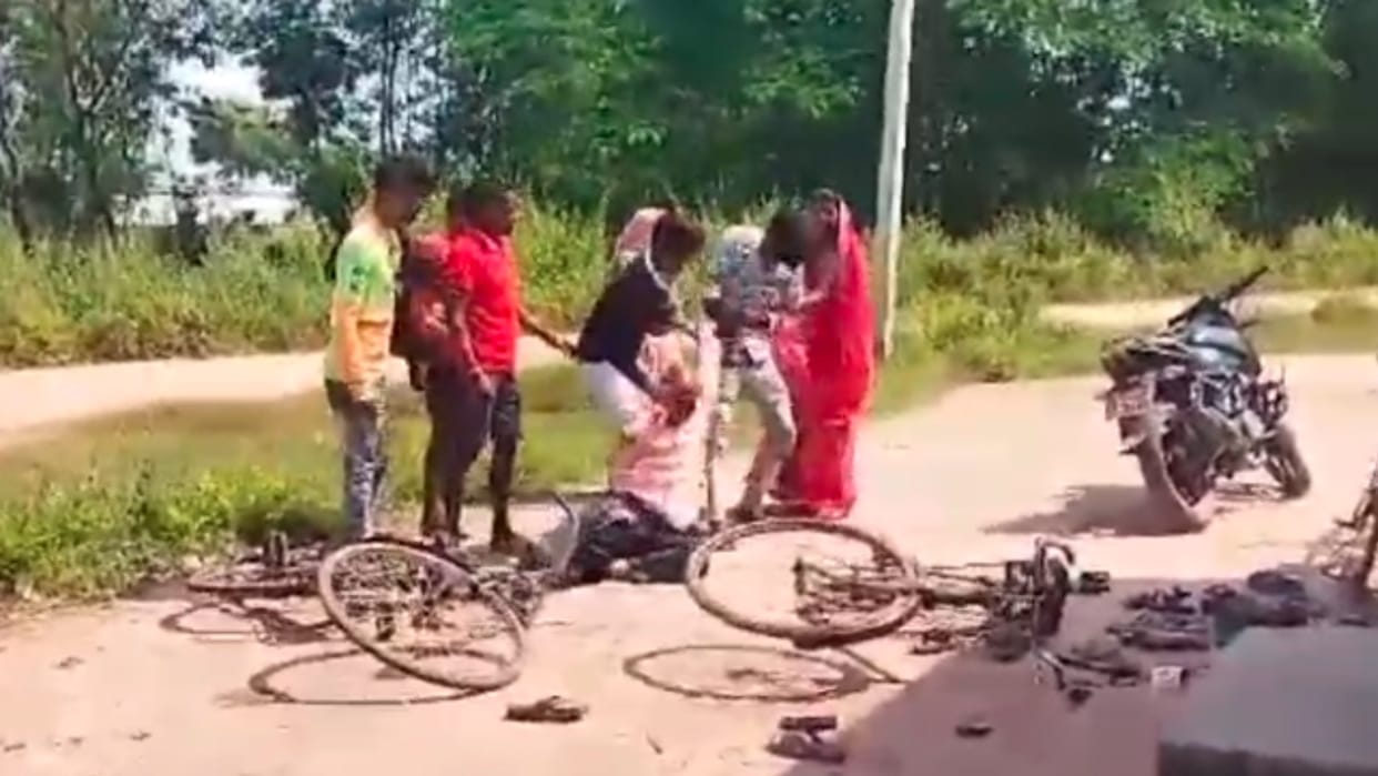 MP News: Master slapped a disabled student, angry family members beat the teacher and left him bleeding.