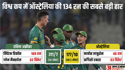 South Africa beat Australia by 134 runs in WC 2023 At Ekana Stadium Lucknow; Australia South Africa Records