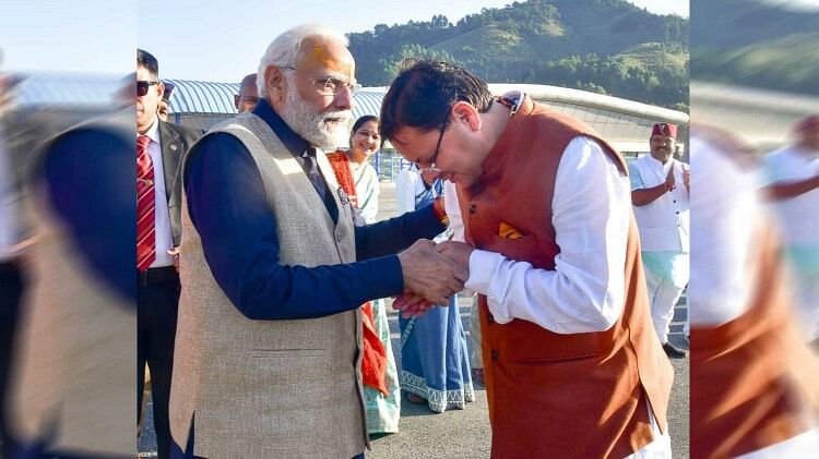 PM Modi Uttarakhand visit CM Dhami got a lot of praise