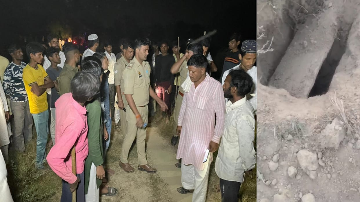Nine heads went missing to dead bodies buried in graveyard in Baghpat and villagers created ruckus