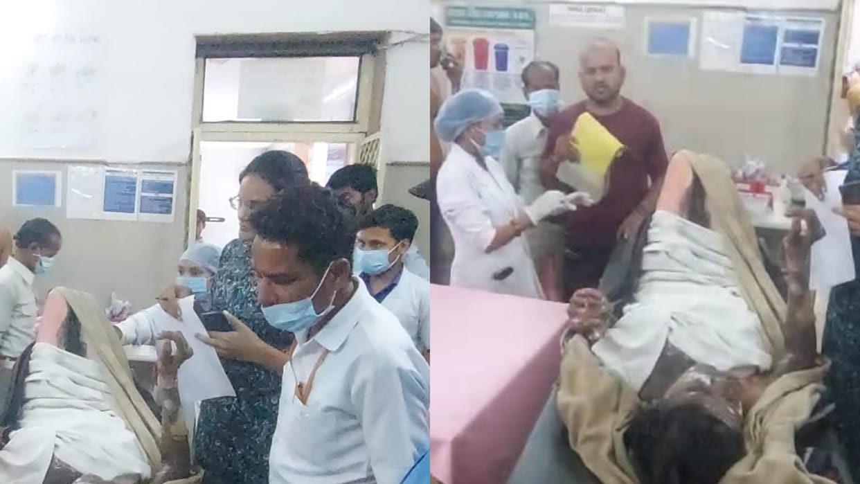Damoh News Attempt to burn woman by pouring petrol neighbor accused