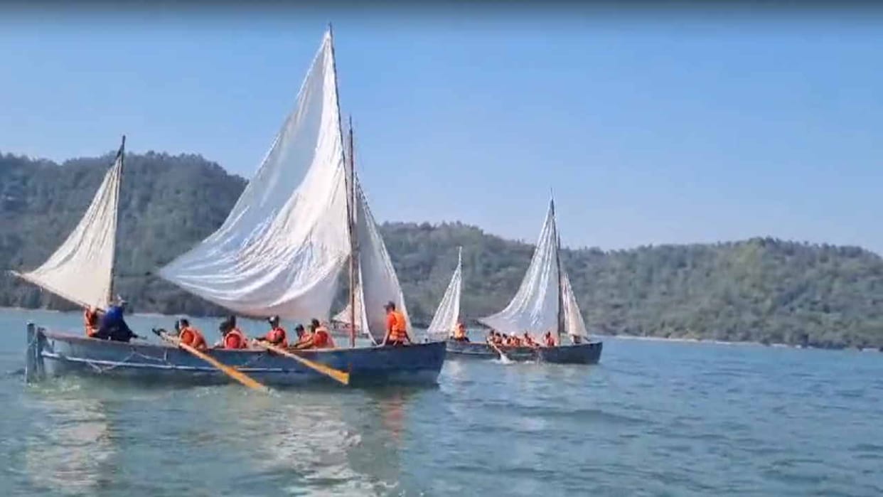 NCC cadets did boating in Gobind Sagar Lake, showed enthusiasm even on the sixth day of the camp