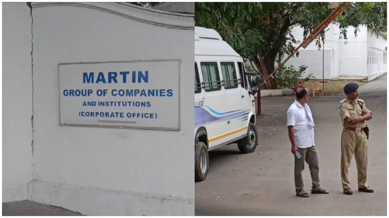 Income Tax Department raids on Coimbatore businessman lottery Santiago Martin continue in Tamil Nadu