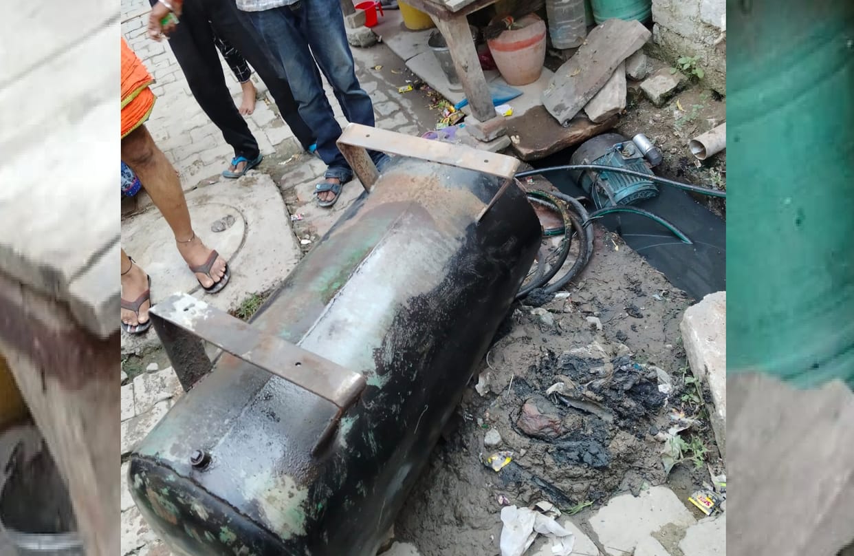 Fire broke out after explosion in air compressor, two sisters seriously burnt, admitted to hospital