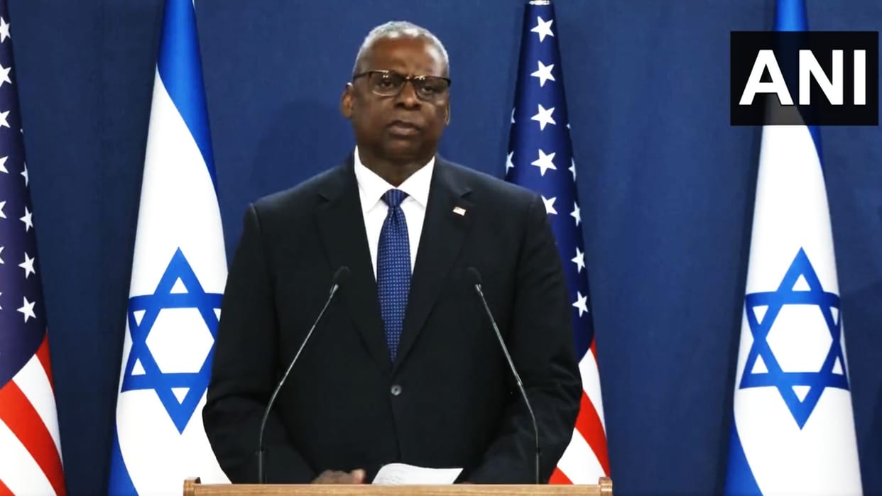 Israel-Hamas War: US Defense Minister Austin in tel aviv, said there is never any justification for terrorism