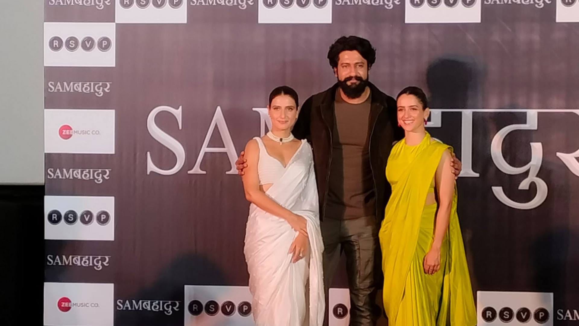Sam Bahadur Teaser Launch Event Meghna Gulzar Film Starring Vicky Kaushal with Tiger 3 star Katrina Kaif