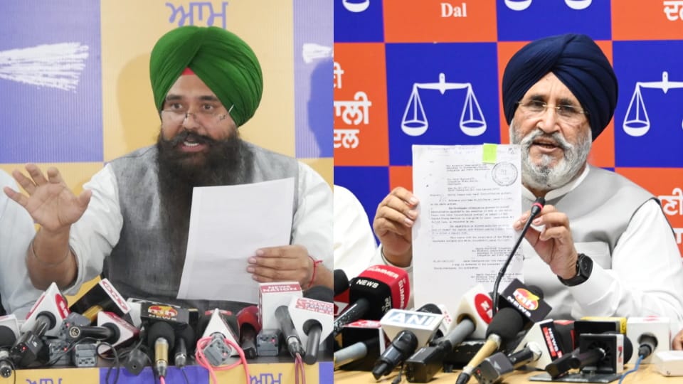 Verbal War between AAP and Akali Dal on Sutlej Yamuna Link Canal