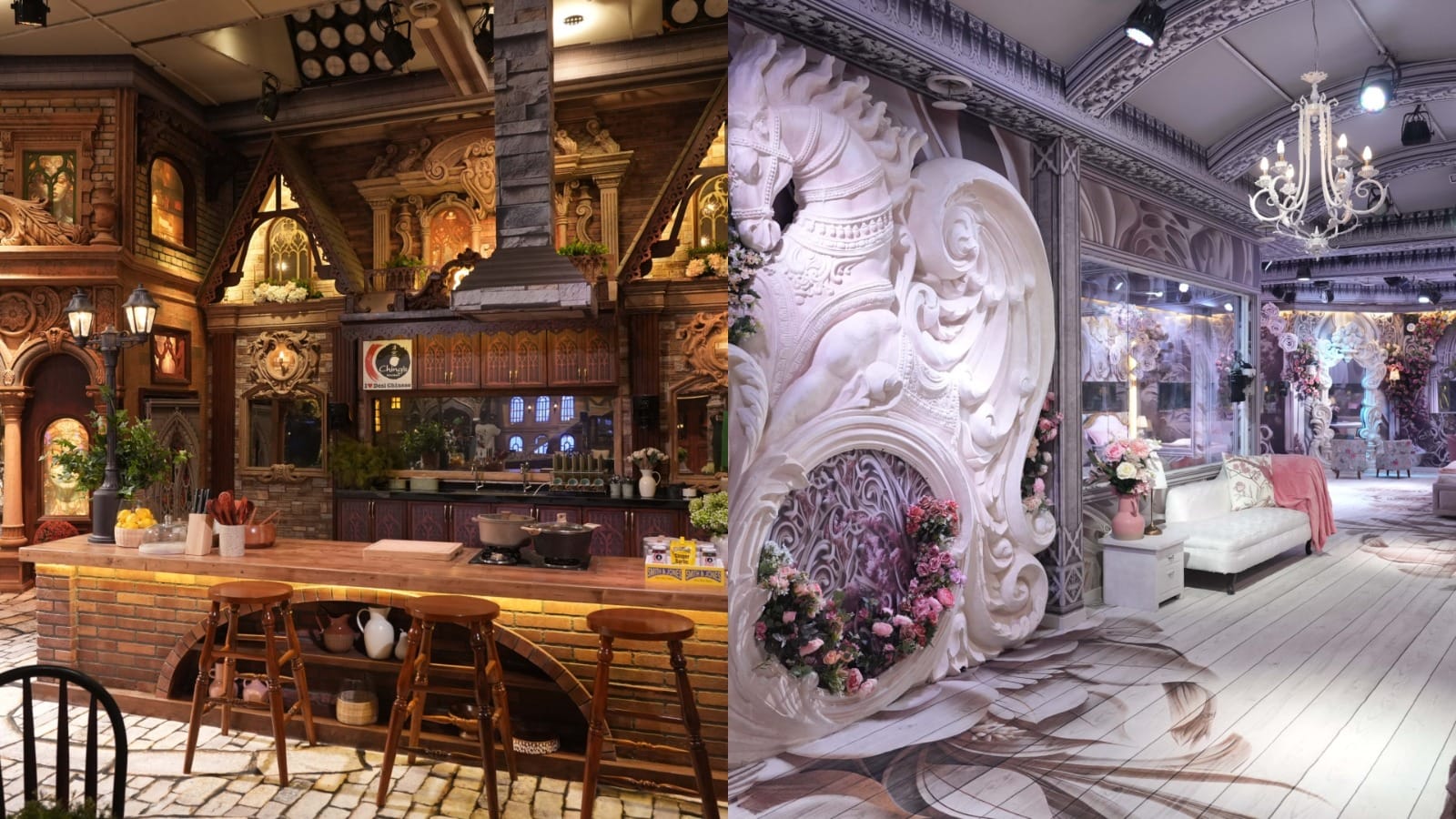 Bigg Boss 17 Salman Khan hosted show house first photos out see very attractive pics of architecture carvings