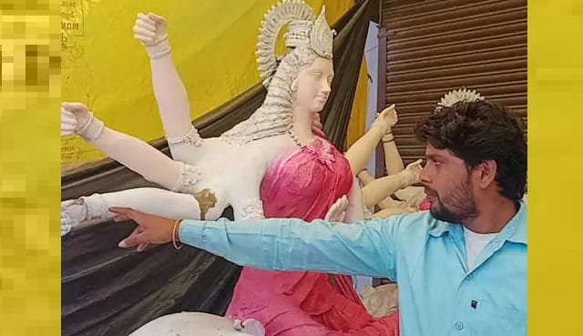 Statues of Maa Durga were broken by miscreants, sculptor said mischief happened because of doing good work