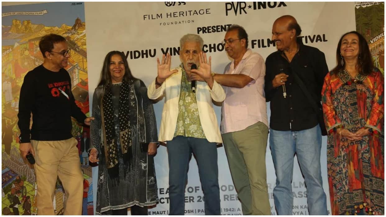 Vidhu Vinod Chopra gets standing ovation at special screening of murder mystery khamosh kamal Naseer Shabana