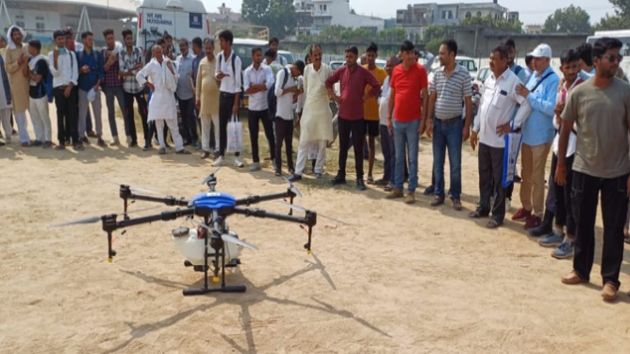 Agricultural fair begins, drones and tractors become center of attraction on the first day