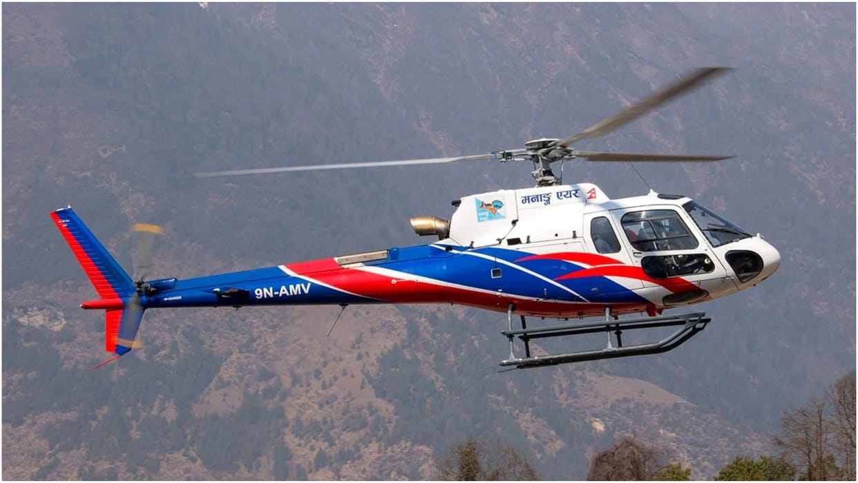 Nepal Manang Air chopper crashes pilot injured Nepal Civil Aviation Authority