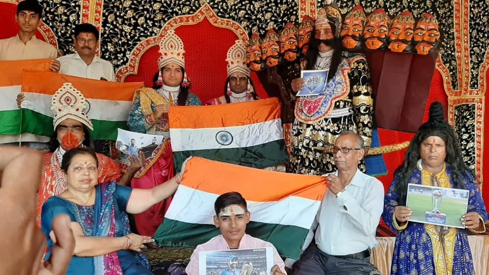 Ind Vs Pak: excitement match characters of Ram Lakshman Ramlila stage Moradabad, said - Team India will win