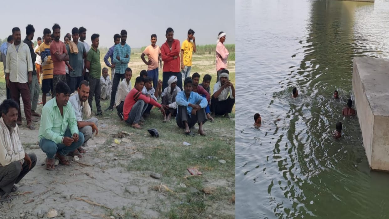 Big accident on Amavasya in Shamli, three youth drowned in Yamuna river and one life saved