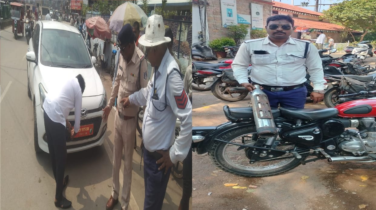 Chhattisgarh: Raipur Police in action mode, challan action against on 2414 vehicles drivers