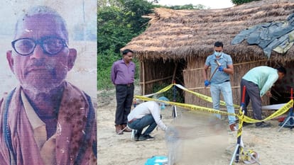Sultanpur: छप्पर के नीचे सो रहे बुजुर्ग की कुल्हाड़ी से वार कर हत्या, खून से लथपथ मिला शव An old man murdered in Gosaiganj in Sultanpur.