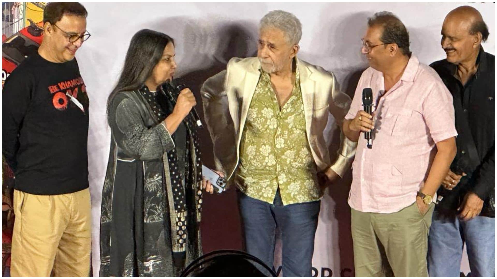 Vidhu Vinod Chopra gets standing ovation at special screening of murder mystery khamosh kamal Naseer Shabana