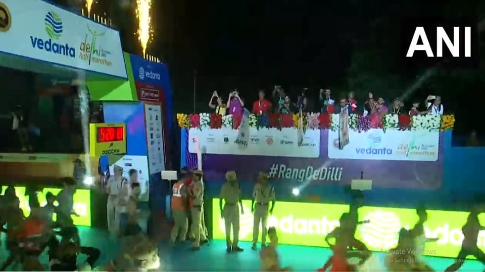 'Vedanta Delhi Half Marathon' begins from Jawaharlal Nehru Stadium in Delhi.