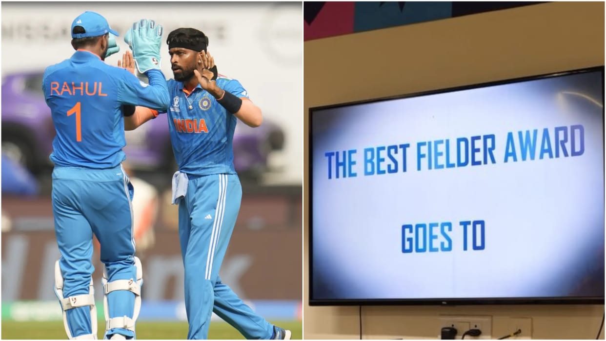 KL Rahul wins best Fielder award in team India after Virat Kohli and Shardul Thakur during ODI WC 2023