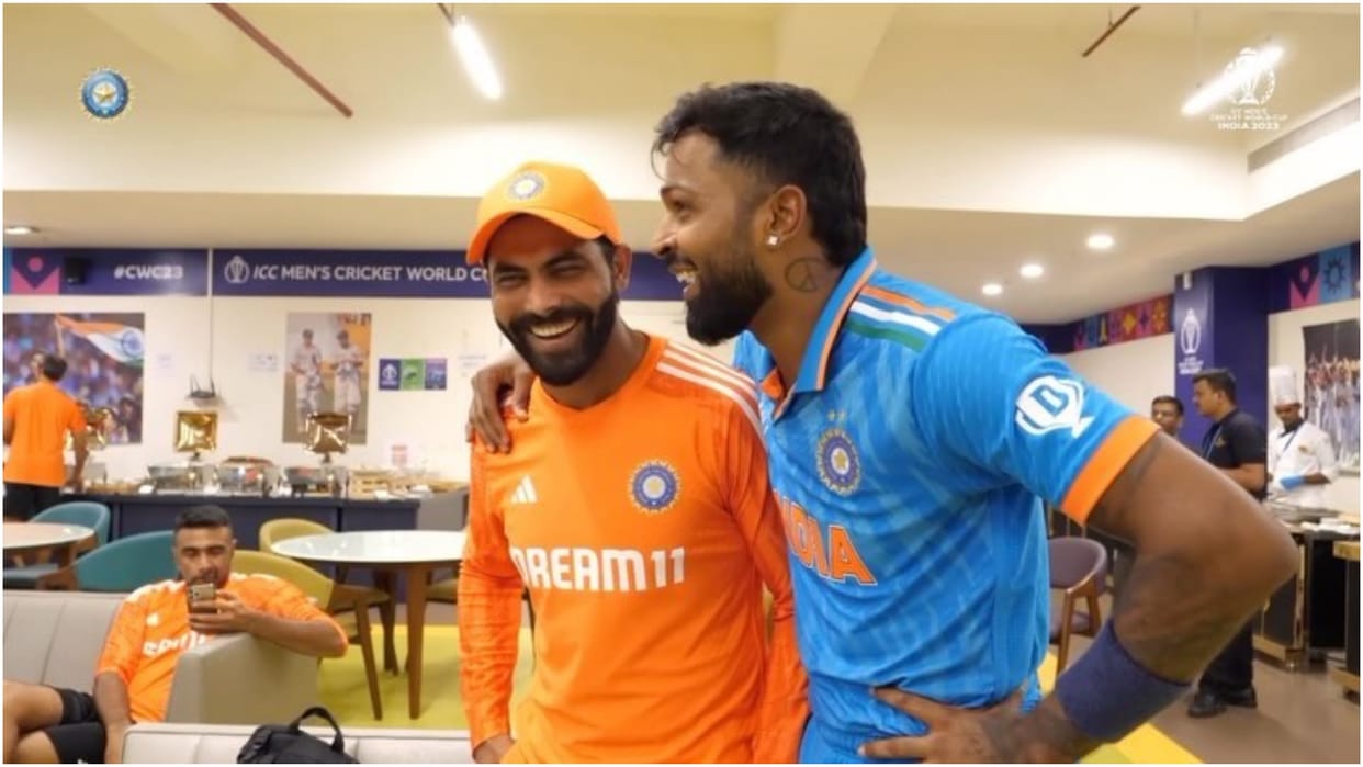 Team India: After India-Pakistan match, Hardik pandya became anchor, had fun with Rohit-Jadeja; watch video