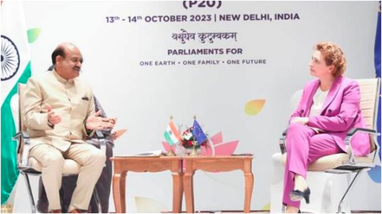 Lok Sabha Speaker Om Birla held bilateral discussions with the Vice President of the European Parliament