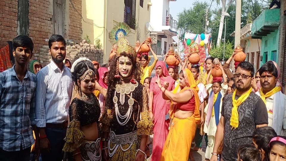 Maa Shailputri was worshiped on Shardiya Navrari first day