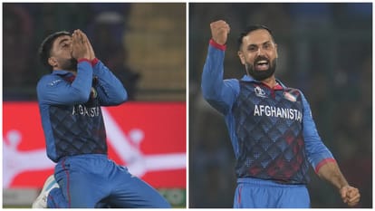 ENG vs AFG Afghanistan beats England first time in odi world cup Mujeeb Mohammad Nabi Rashid Khan Gurbaz
