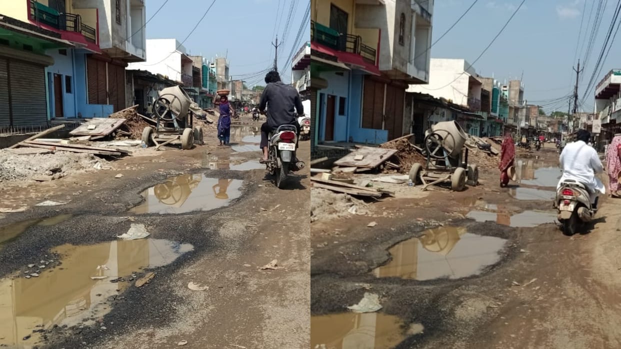 Shahdol News Smelly water flowing on the road Municipal Corporation is not taking care