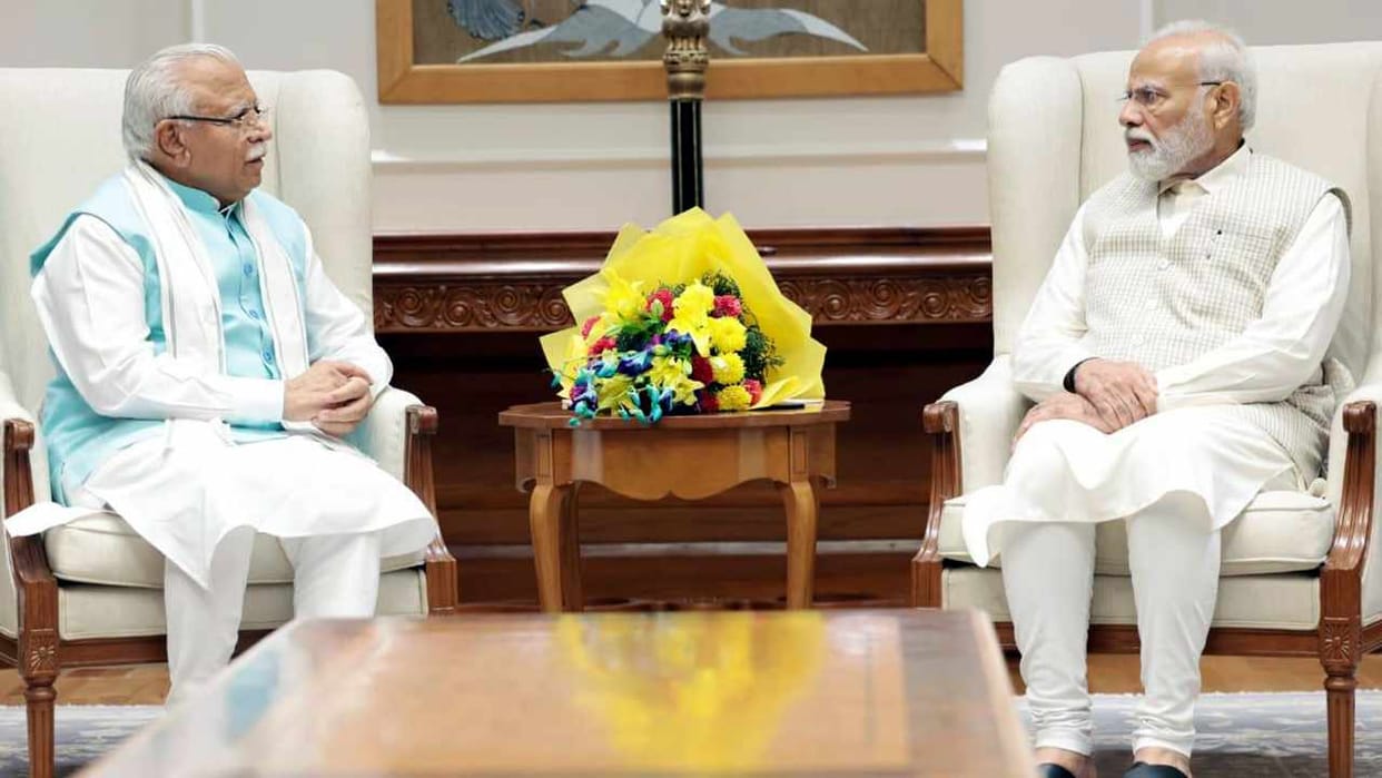 Haryana CM Manohar Lal met PM Narendra Modi