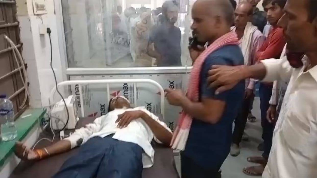 Dholpur Road Accident Speeding bike rider hits another bike one youth dies
