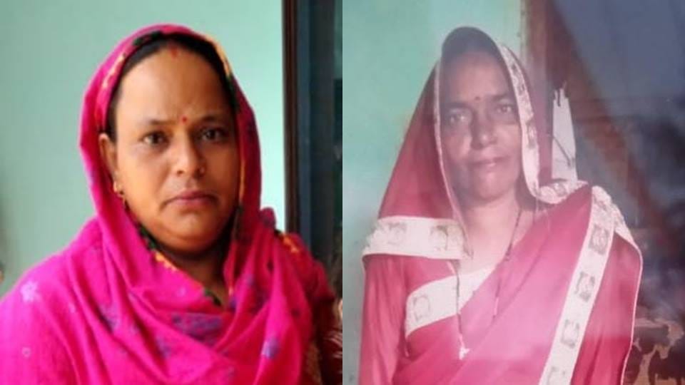 two women fell on the road in a collision between two bikes both were crushed by a car In Hapur