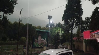 Day turned into night in haldwani