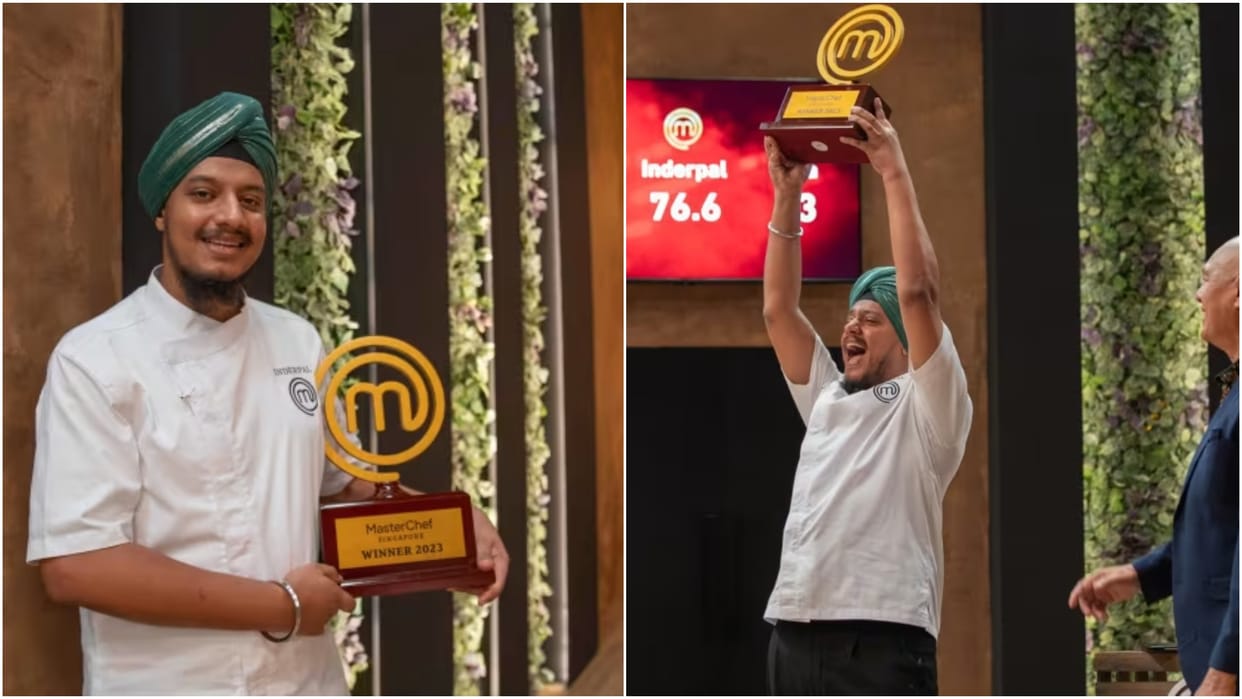 Indian origin chef and Home Based F&B Business Owner Inderpal Singh Wins Master Chef Singapore season 4